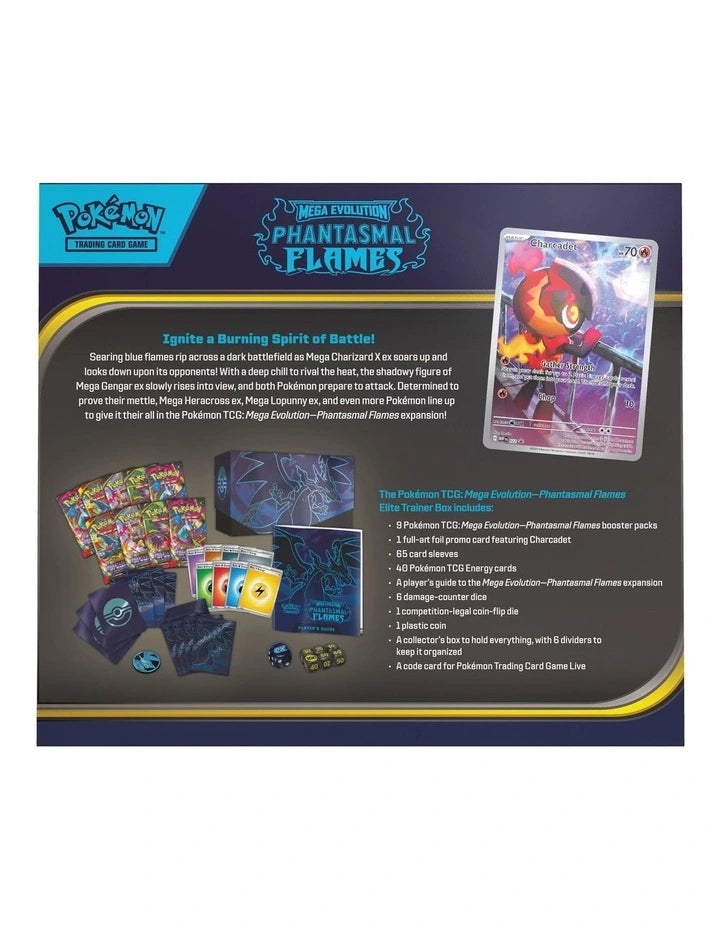 Pokemon Mega Evolution Phantasmal Flames Elite Trainer Box