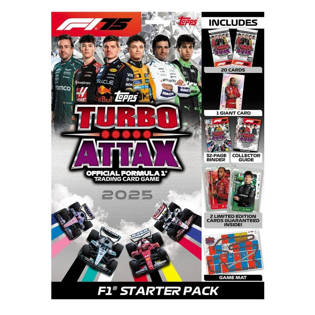 F1 Turbo Attax 2025 Trading Cards Starter Pack