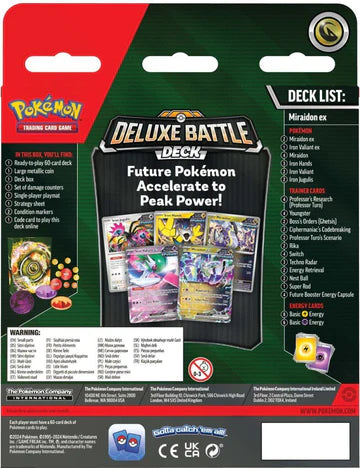 Pokemon TCG: Miraidon Ex Deluxe Battle Deck