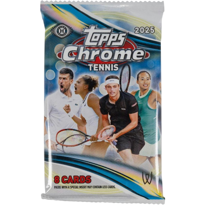 Tennis - 2025 Topps Chrome Tennis Trading Cards Hobby Pack (8 Cards)